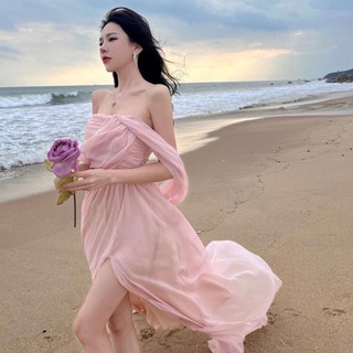 Đầm Đi Biển Hai Dây Phong Cách Phương Tây Sanya 1.44