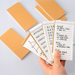 Giấy ghi chú mini, sổ tay mini giấy kraft, sổ tay có thể tháo rời tiện dụng dễ dàng mang theo