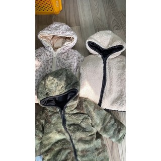 Áo phao 2 mặt cho bé: gió lót lông