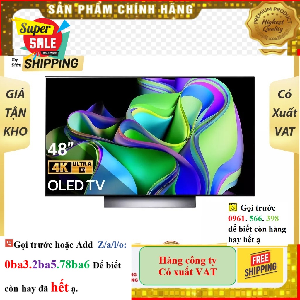 Hãng> Ti vi Smart Tivi OLED LG 4K 48 inch OLED48C3PSA.ATV  - Mới 100% CBX |