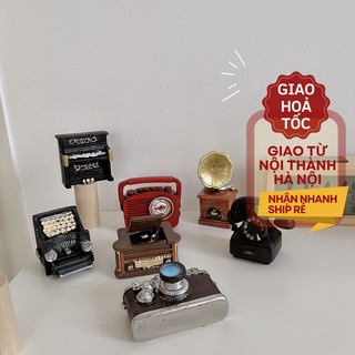 Mô Hình Máy Ảnh / Radio / Máy Nghe Nhạc/ Điện Thoại Bàn Cổ Điển Dùng Để Trang Trí