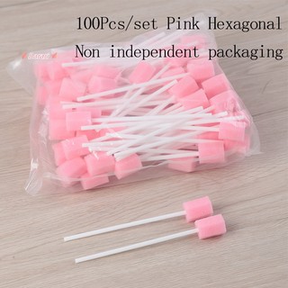 Bộ 100 Tăm Bông Vệ Sinh Răng Miệng Dùng Một Lần Kèm Que Tiện Dụng