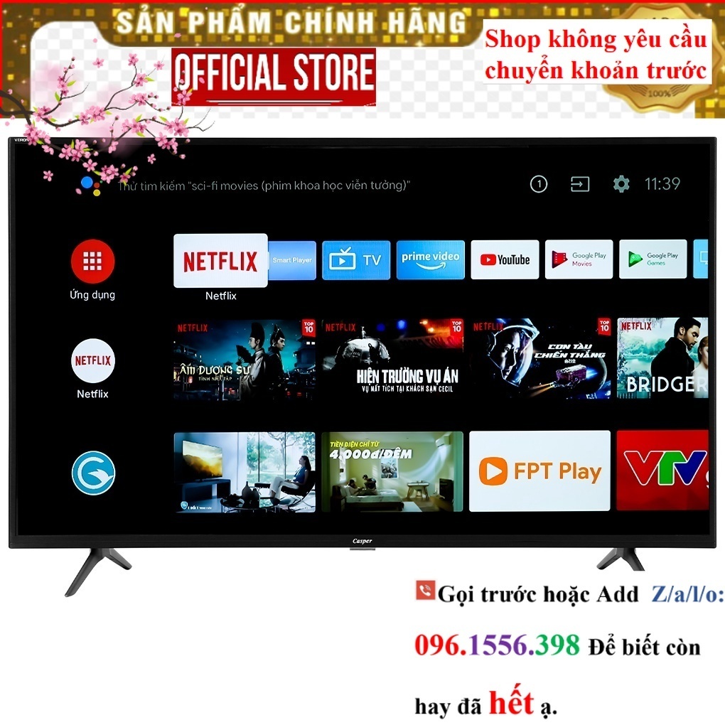 Hời&gt;&gt; Android Tivi Casper 43 inch 43FGA610 và Casper 43FG5200