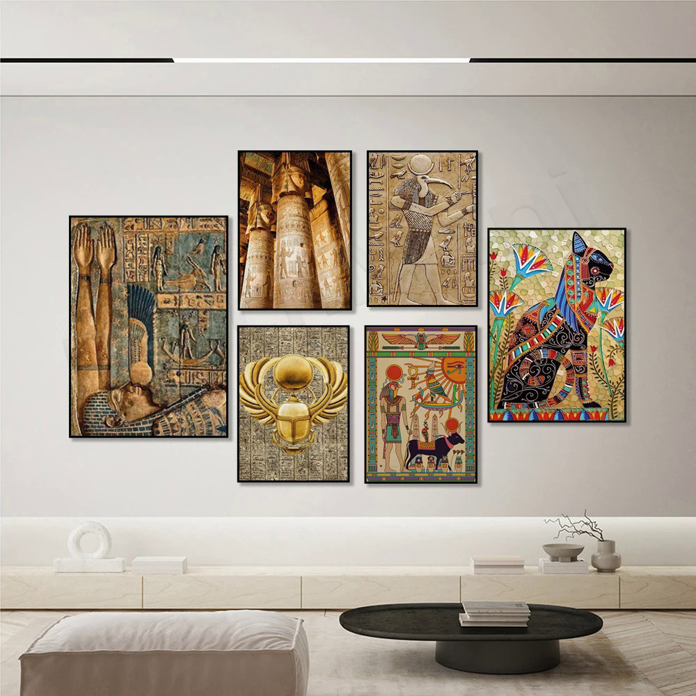 Nghệ thuật lịch sử Ai Cập cổ điển, Chữ tượng hình Ai Cập, Mèo Ai Cập, Nghệ thuật Ai Cập Tranh Cairo 