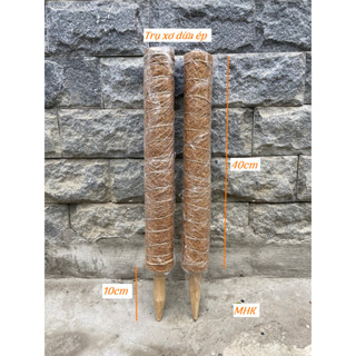 Trụ XƠ DỪA 40cm , trụ có đầu cắm có thể nối dài ! Trụ leo cho cây trầu bà , trang trí nhà cửa