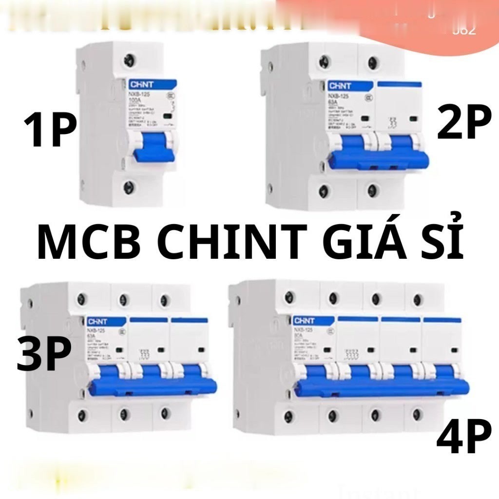 Aptomat MCB NXB-63/NXB-40 | 1P/1P+N/2P/3P | 6A-63A | Cầu Dao Tự Động CB Tép