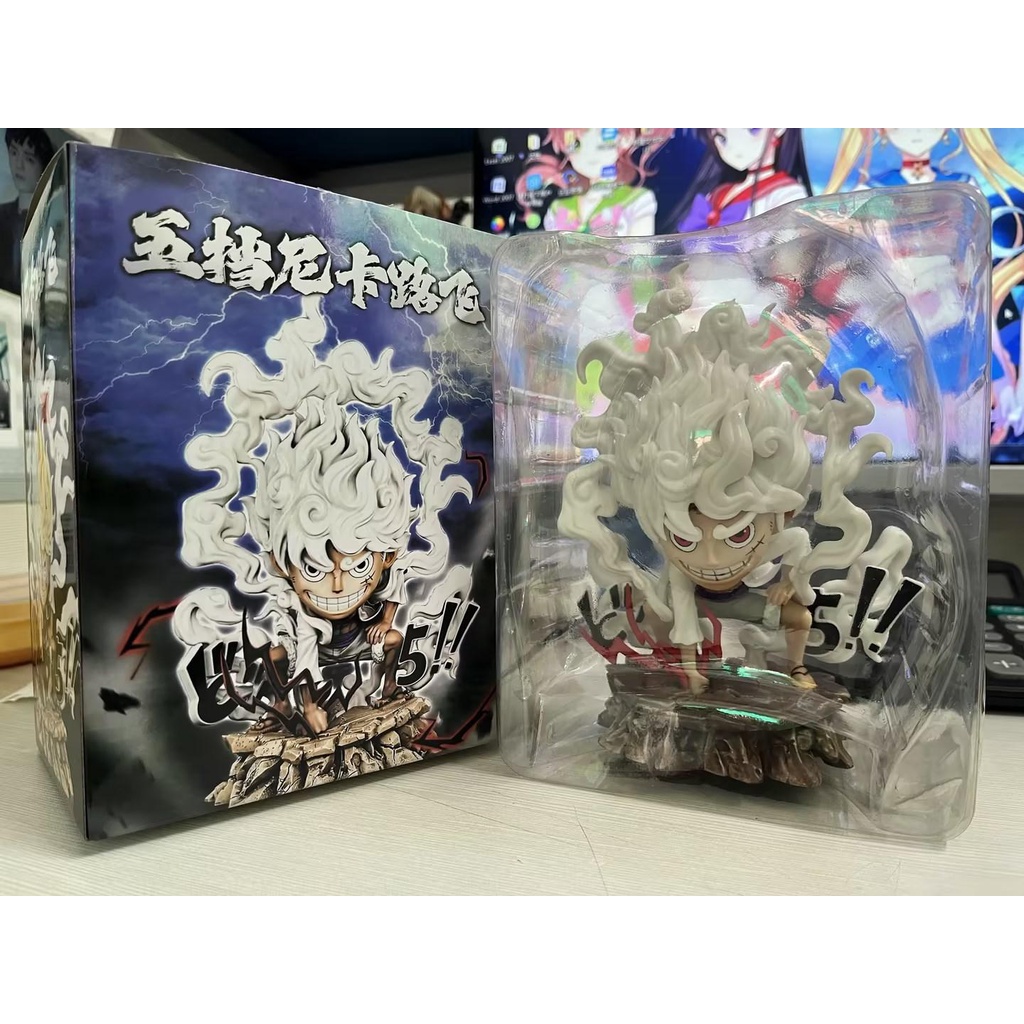 Mô hình Luffy Gear 5 Nika Action Sun God 16cm - có hộp màu