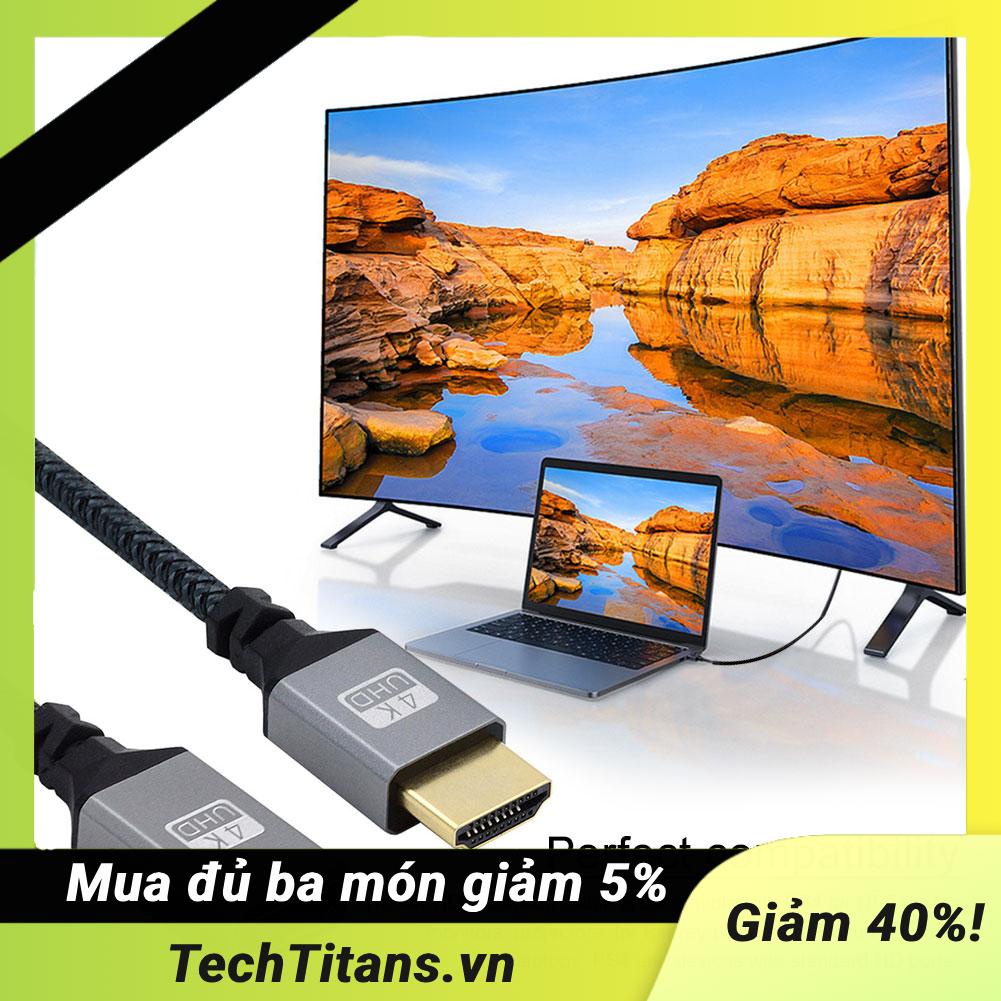 Dây Cáp Chuyển Đổi 15cm 18 gbps hdmi-compatible male Sang female video nylon braid