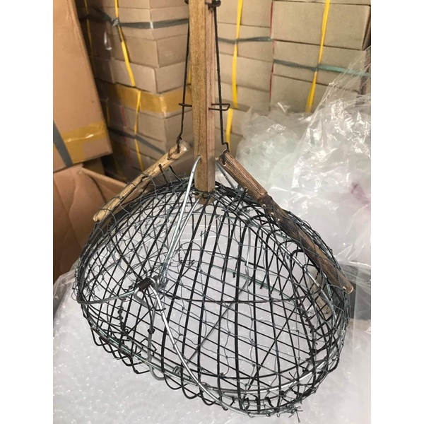 Lồng sắt bẫy sắt chim chào mào và vành khuyên chất liệu sắt cứng cáp siêu nhạy bén và an toàn