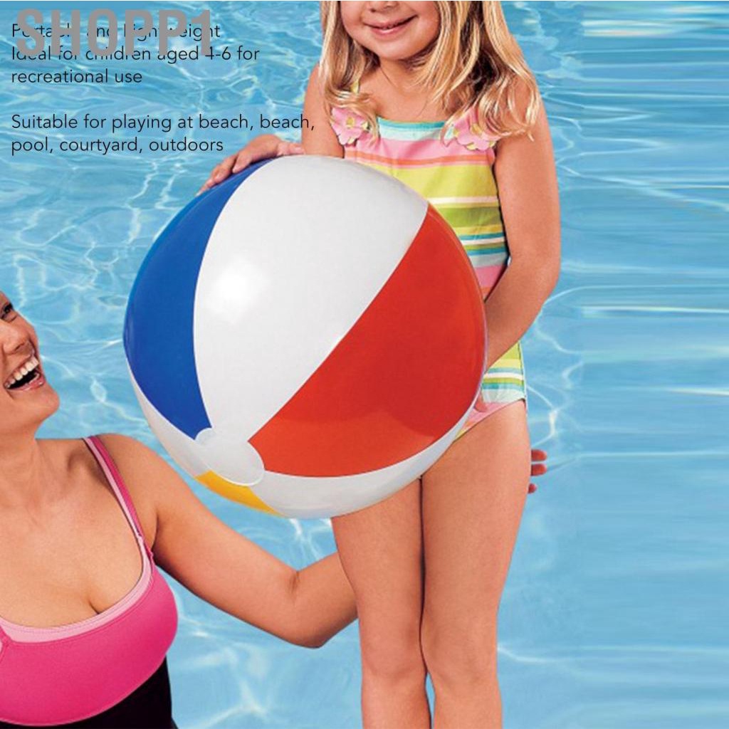 Shopp1 New Four Color Beach Ball Inflatable For Swimming Pool Water Sports