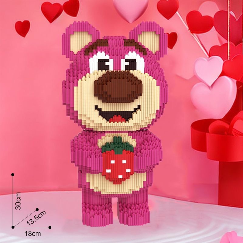 Lego Bộ Đồ Chơi Lắp Ráp Gấu Dâu Tây Dễ Thương