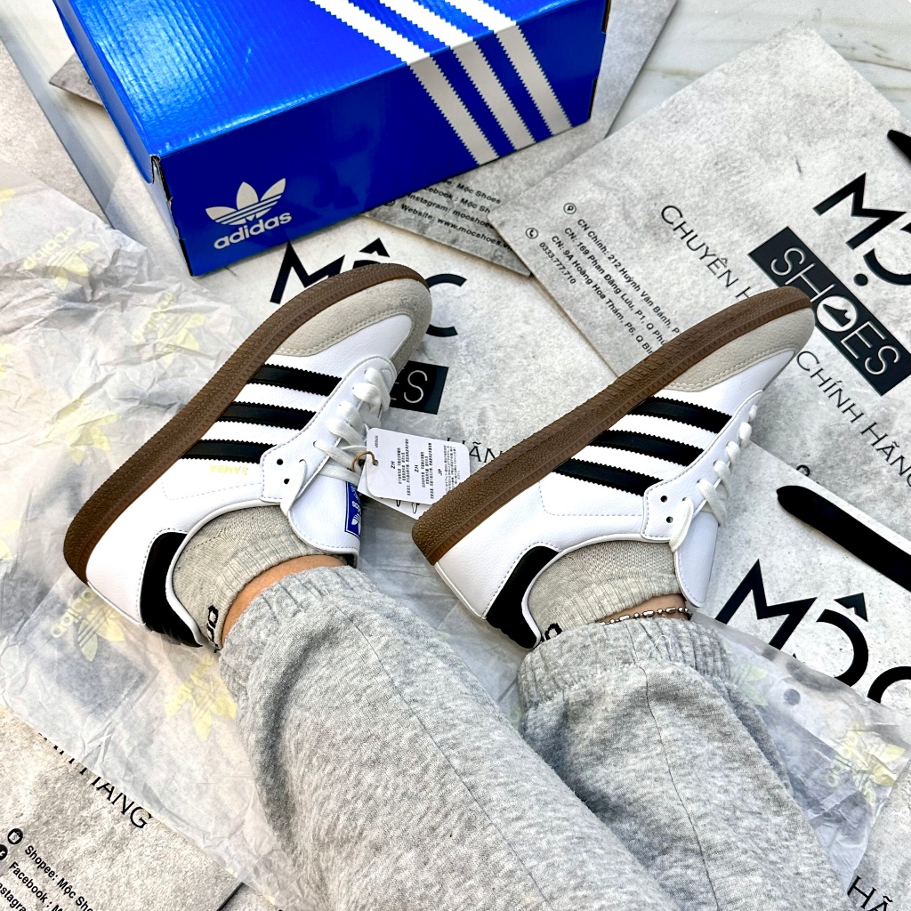 Giày ADIDAS SAMBA VEGAN - WHITE GUM - *LƯỠI GÀ NGẮN* - CODE: FW2427