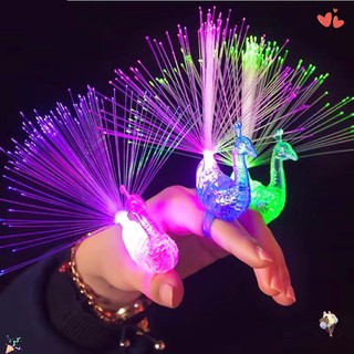 Đồ Chơi Con Công mini Có Đèn led Phát Sáng