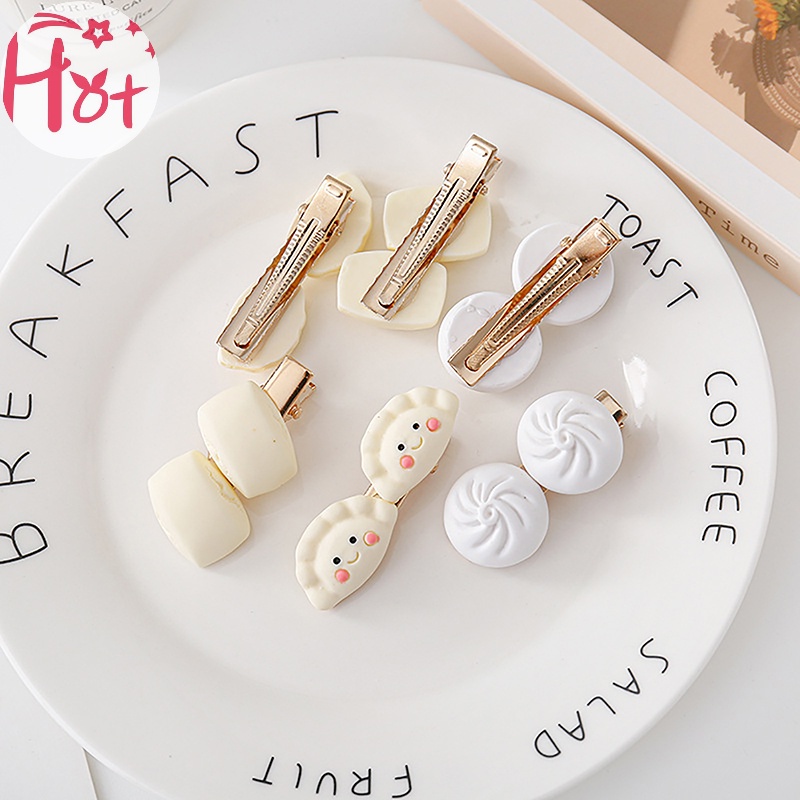 Jr Kẹp Tóc Hình Bánh Bao Hấp Nhỏ Nhắn Dễ Thương Phong Cách Hàn Quốc Cho Nữ vn