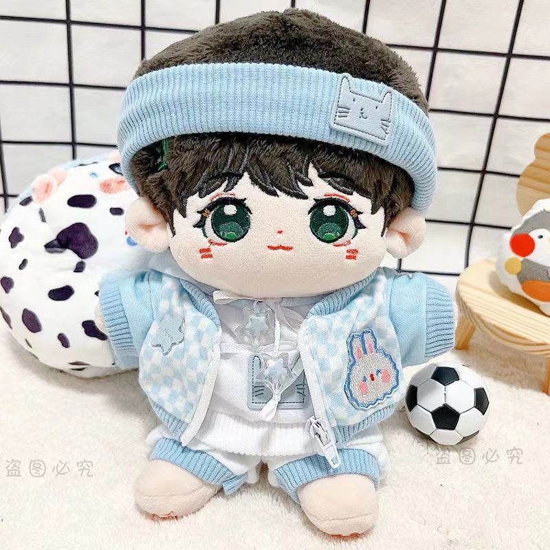 Búp Bê Mặc Áo Khoác Quần Dài 20cm Bằng cotton Dễ Thương 0905