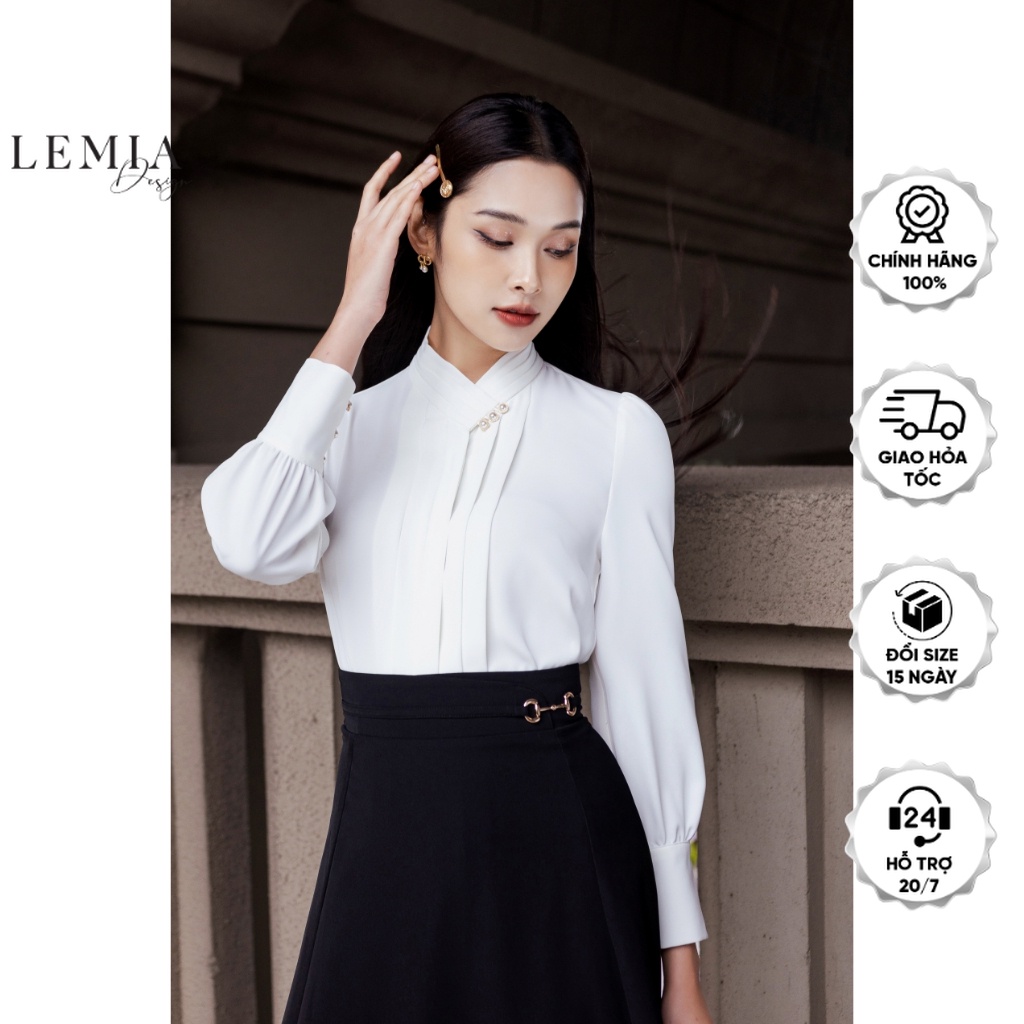 Áo Sơ Mi Xếp Ly Nẹp Thời Trang Thanh Lịch By LEMIA Design - 22A307