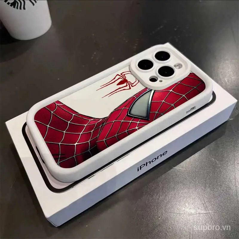 Ốp Điện Thoại In Hình spiderman Cho iphone 11 12 13 14 15 pro max 11promax 12pro 13pro 7 8 plus 14plus 13promax xr xs max 14