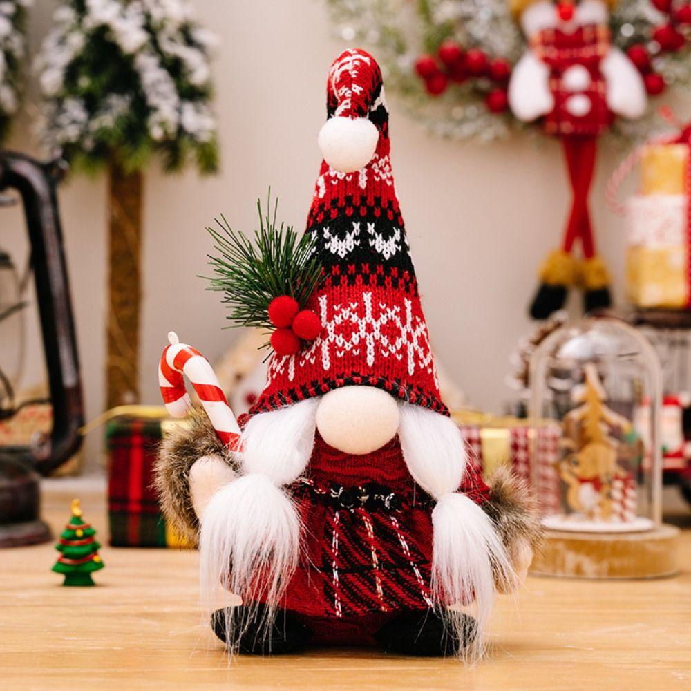 Giovanni Búp Bê elf Không Dệt Không Mặt Trang Trí Giáng Sinh Sáng Tạo Đèn Dầu crutch dwarf Châu Âu