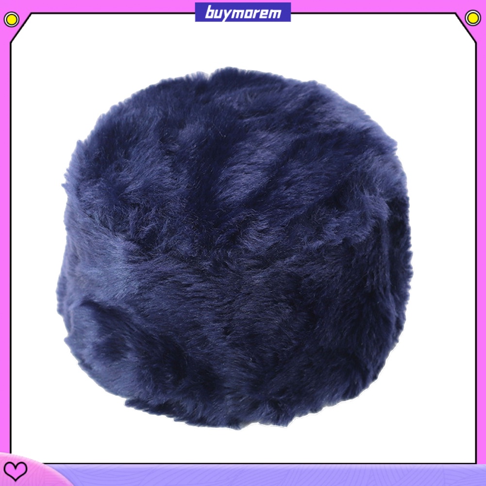2 Mũ Trùm Tai Giữ Ấm Mùa Đông Bằng Lông Giả Màu Trơn Kiểu Nga Dành Cho Nam Và Nữ