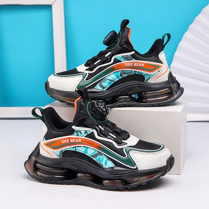 Giày Thể Thao Da Đế Bằng Thoải Mái Chất Lượng Cao Cho Bé