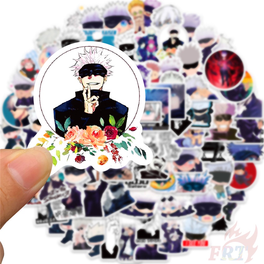 Bộ 100 Cái Phụ Kiện Chuyên Dụng Chất Lượng ❉ Hình Dán satoru gojo ❉ Tự Làm Thời Trang Không Thấm Nước doodle Decal Dán