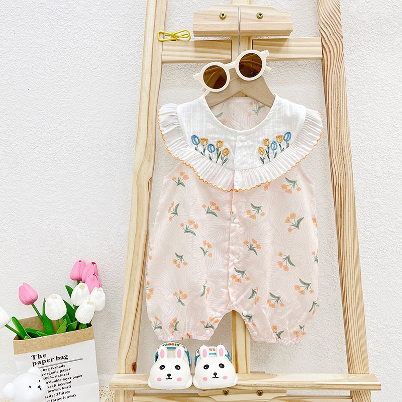 Bé Gái onesie Phong Cách Công Chúa Dễ Thương onesie