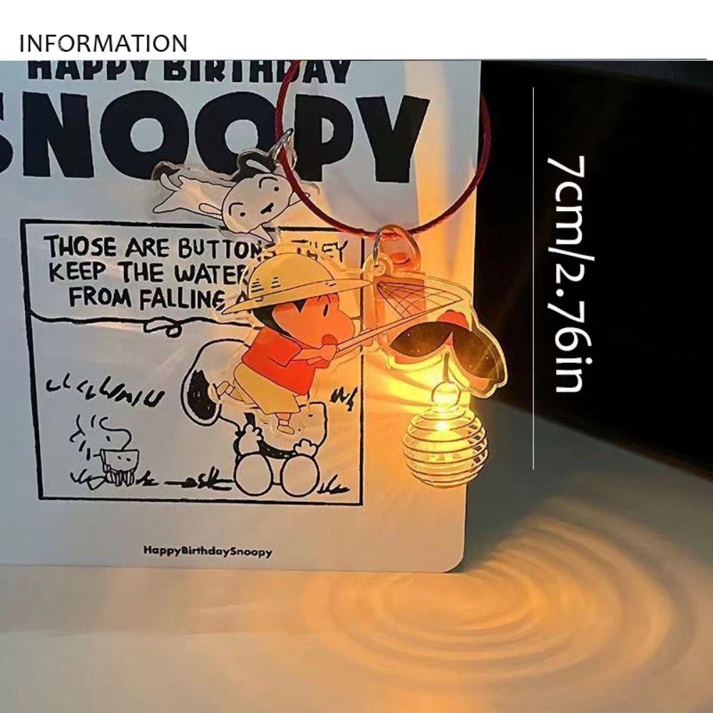 Móc Khóa acrylic Hình shin-chan Phát Sáng Vui Nhộn Kiểu Nhật Bản