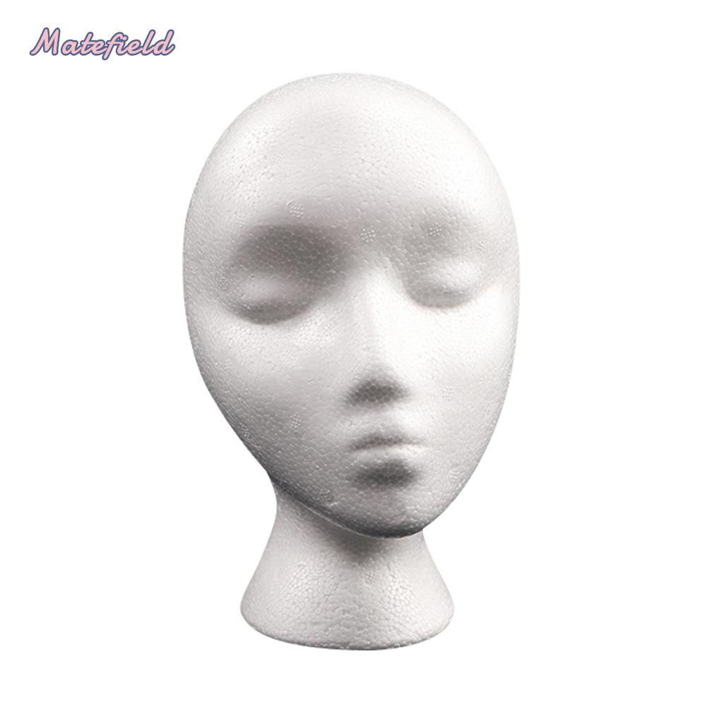 Đầu Ma Nơ Canh Nữ Bằng Xốp Trưng Bày Tóc Giả / Mắt Kính Siêu Bền