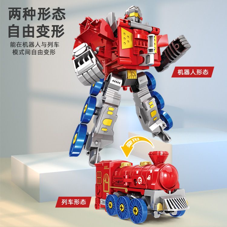 Hàng Có Sẵn Đồ Chơi Xe Buýt robot Biến Hình Ba Phần Vừa Vặn Cho Trẻ Em