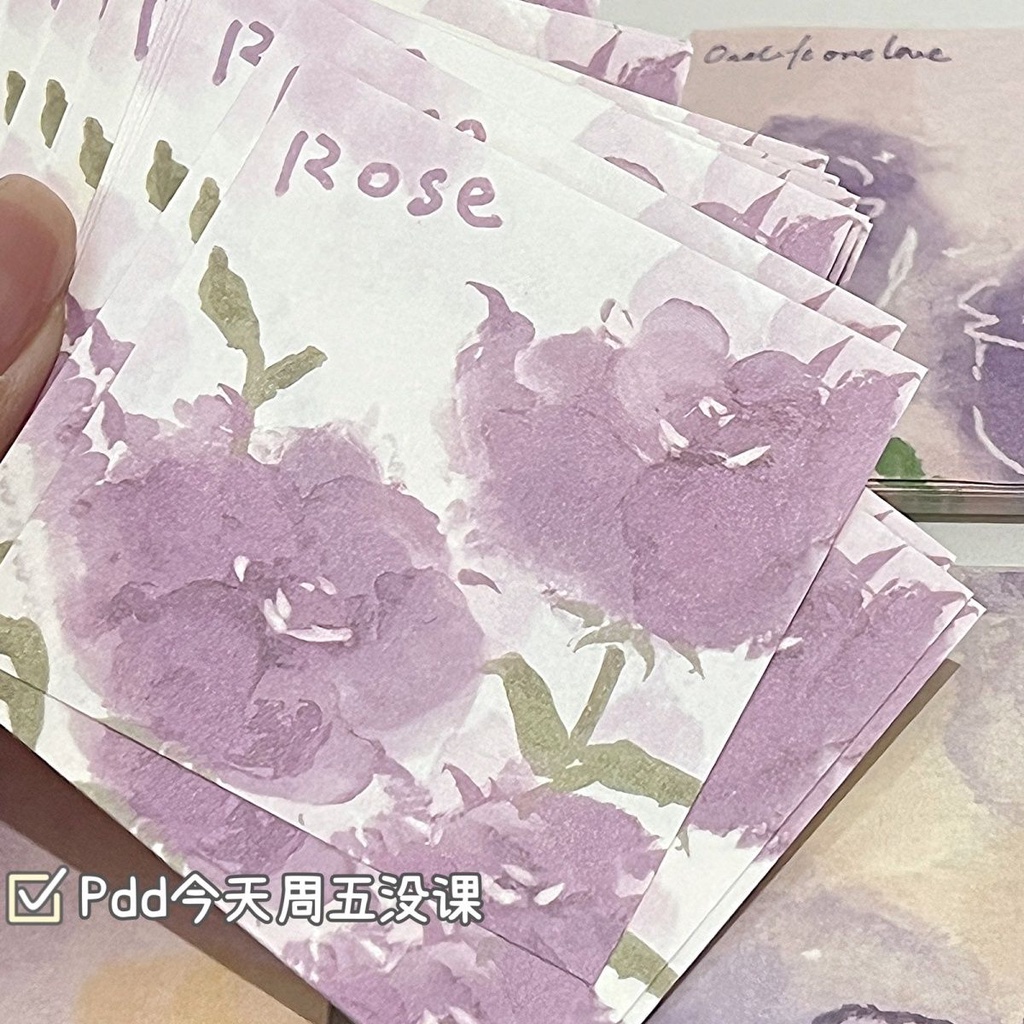 Bộ 200 Giấy Xếp Hình origami Họa Tiết Hoa Hồng Và Bướm Phong Cách vintage 200 Cái