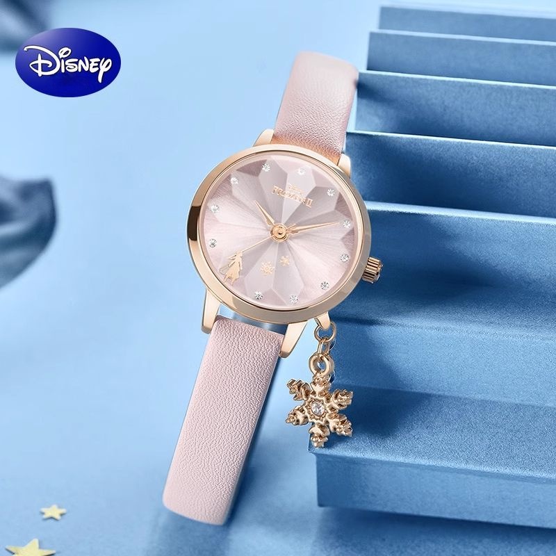 Disney Đồng Hồ quartz Chống Thấm Nước Hình Băng Và Tuyết odyssey Thời Trang Cho Nữ - Thiết Kế Độc Đáo Cho Nữ Sinh Trung Học