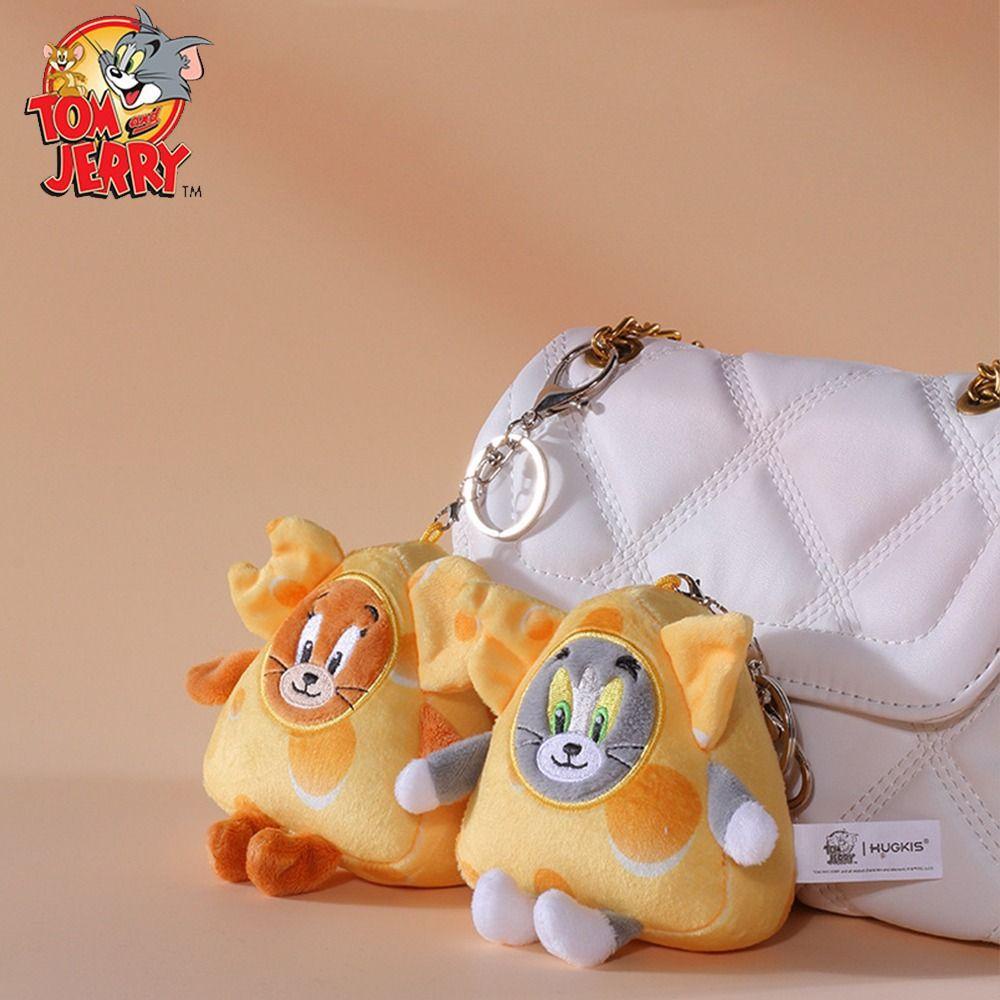 Móc Khóa Hình Phô Mai tom Và jerry Nhồi Bông Hoạt Hình Phong Cách Hàn Quốc Độc Đáo