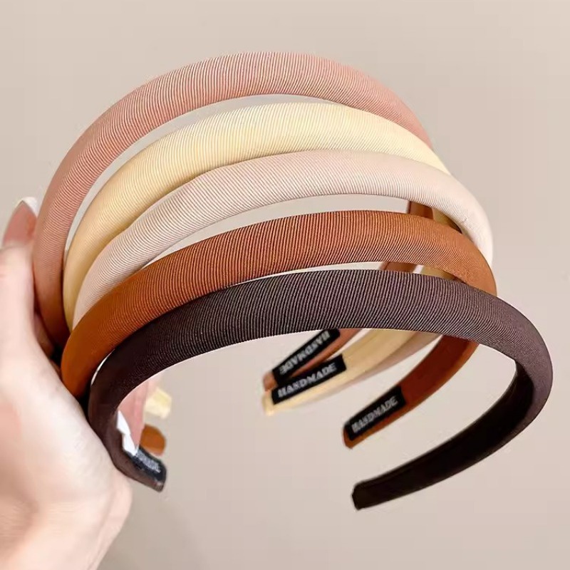 Băng Đô Cài Tóc Bằng Da Siêu Mịn Chống Trượt Phong Cách Hàn Quốc