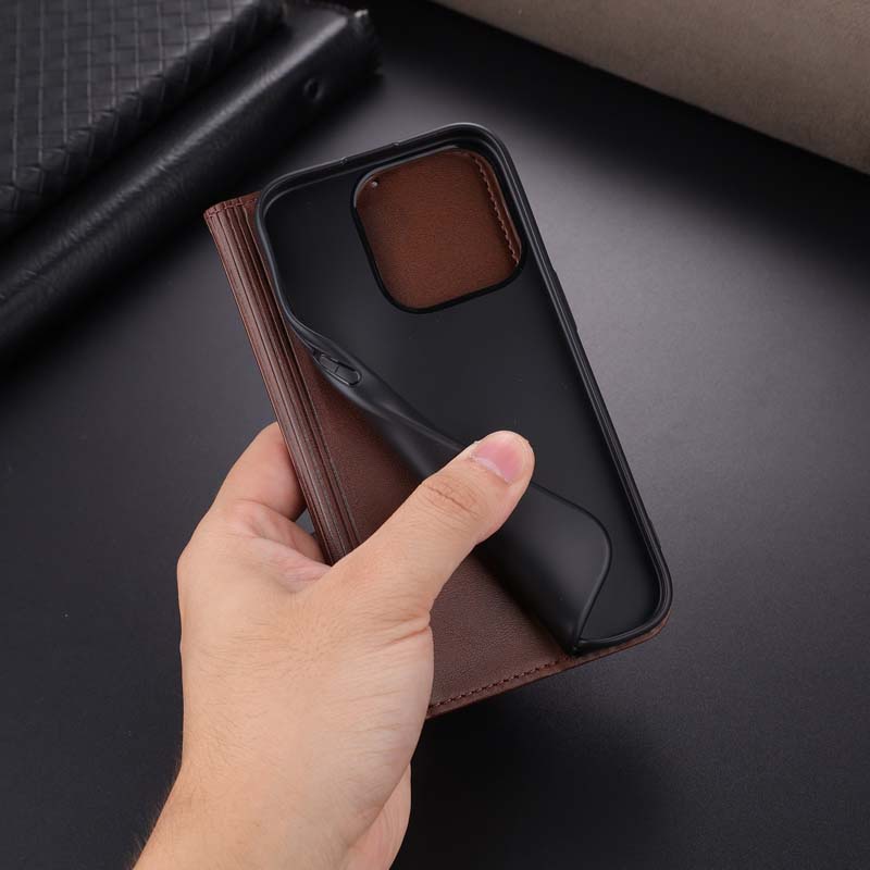 Pu Bao Da Điện Thoại Có Ngăn Đựng Thẻ Cho iphone 15 pro max 14 plus case iphone15 promax 15plus cover