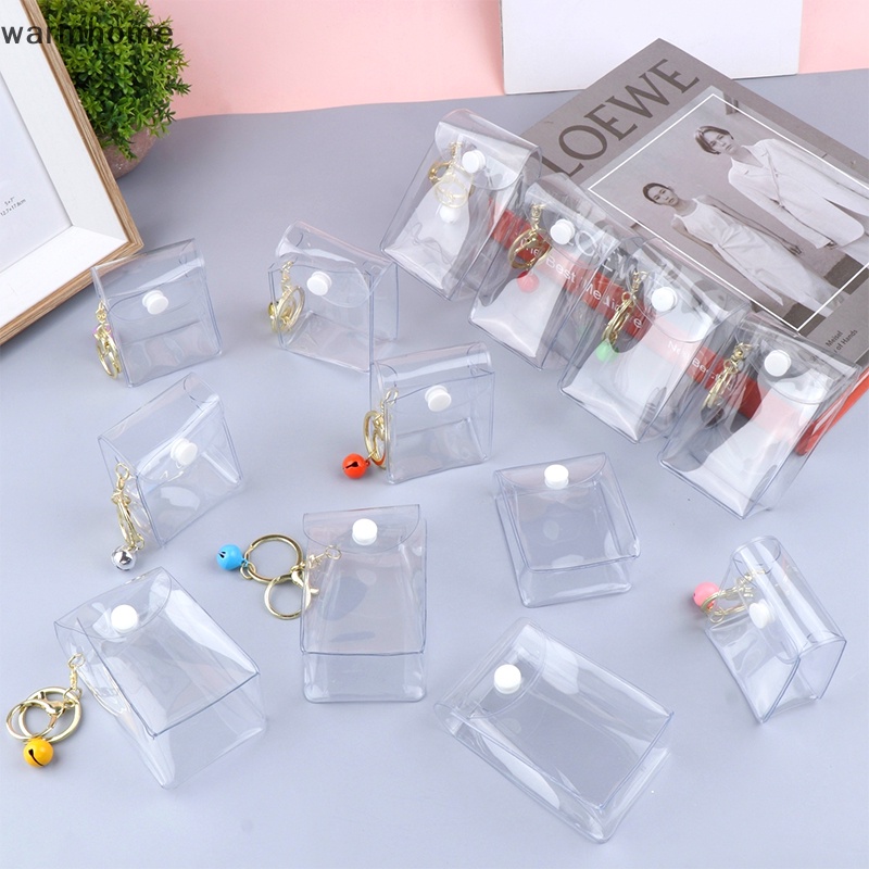 Túi Đựng Tiền Xu / Chìa Khóa / Son Môi mini Trong Suốt Hình Búp Bê anime rft