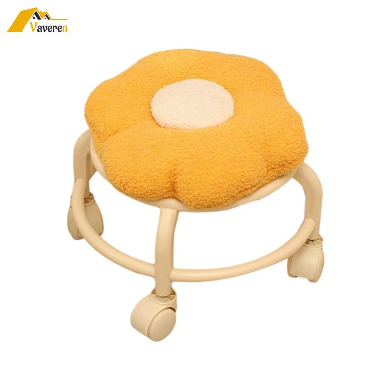 Ghế Lăn Thấp Hình Bông Hoa Dễ Thương Cho Người Lớn Và Trẻ Em