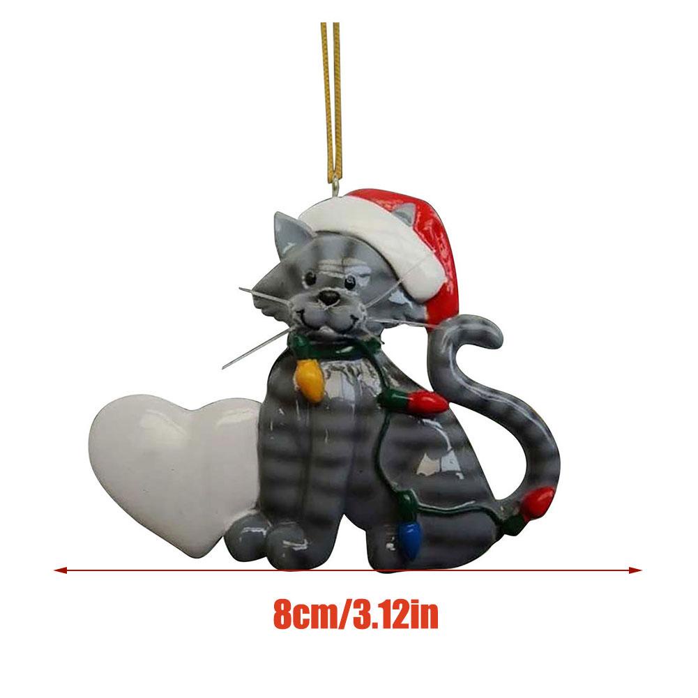 Phụ Kiện Trang Trí Giáng Sinh Hình Mèo Hoạt Hình Dễ Thương a7b2