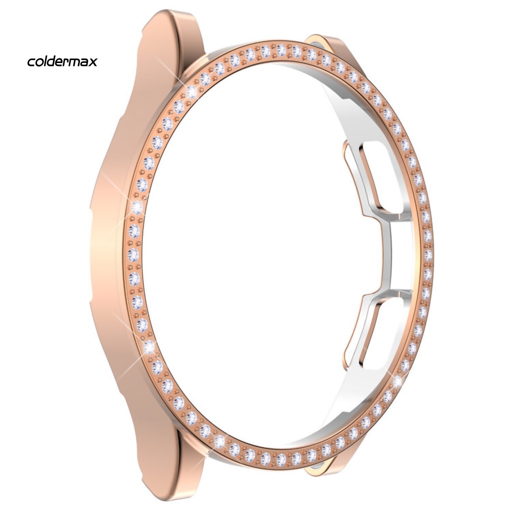 Ốp Bảo Vệ Mặt Đồng Hồ Chống Rơi Mạ Điện Đính Đá Dành Cho samsung galaxy watch 4 classic 42mm / 46mm