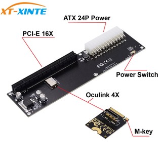 Oculink card đồ họa pci-e 8612 sff-8611 pci-e 16x 2230 m.2 atx 24p cho gpd win max2 thẻ