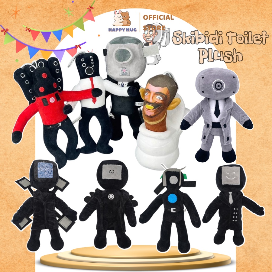 Gấu bông đồ chơi Skibidi Toilet Cameraman TV Man Titan Speakerman Siêu mới