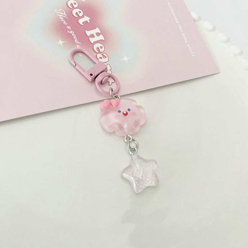 Móc Khóa Hình Đám Mây Cười Hoạt Hình Xinh Xắn Móc Khóa Hình Đám Mây Dễ Thương Dùng Làm Quà Tặng
