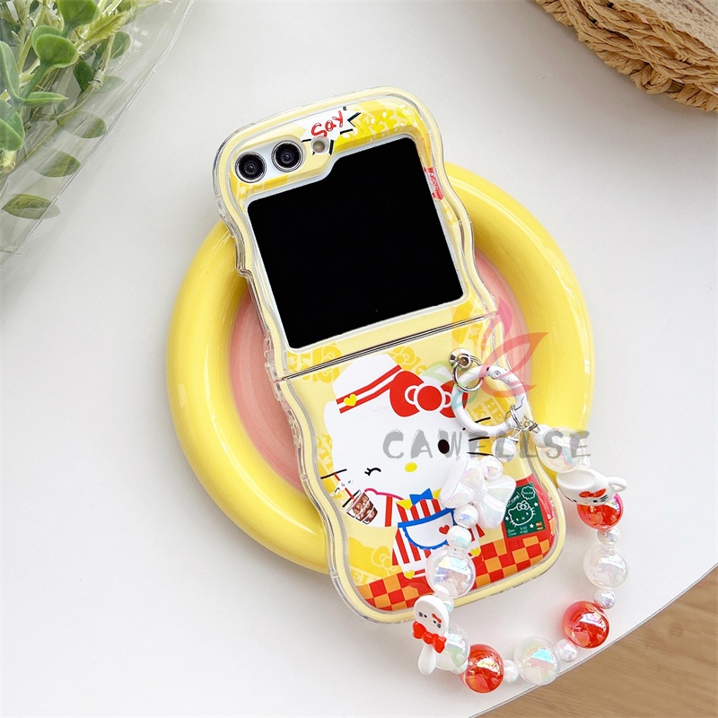 Bao Da Điện Thoại Viền tpu Dẻo Họa Tiết Hoạt Hình Dễ Thương Cho samsung galaxy z flip 5 samsung z flip 4 z flip 3 Ốp