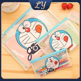 Bộ 3 túi đựng tài liệu văn phòng doraemon túi trong suốt túi đựng tài liệu