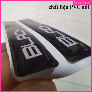 Combo 2 Tem PVC BLACK EDITION dán xe [HCM]