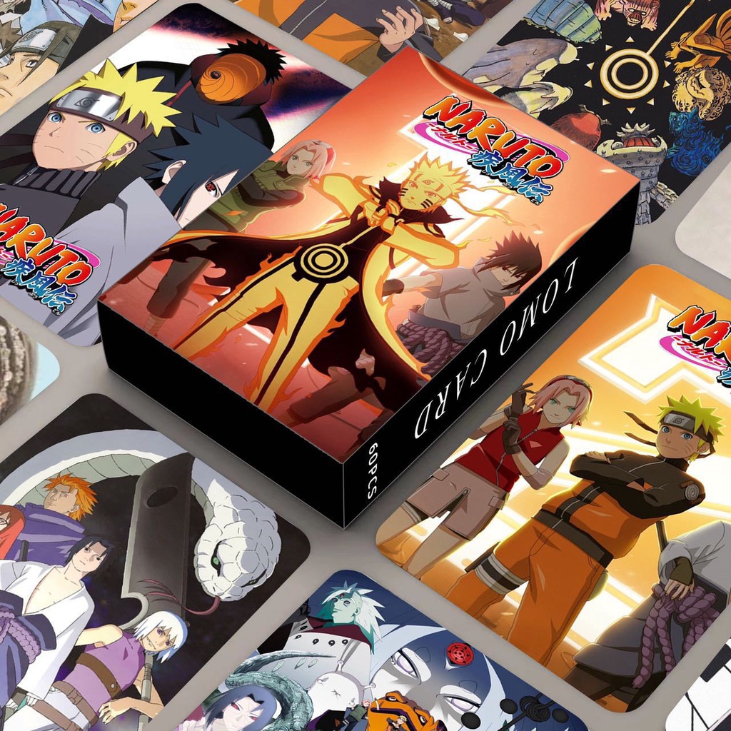 NARUTO Lomo Card Hokage Uzumaki Naruto Uchiha Sasuke Photocard 60pcs/box