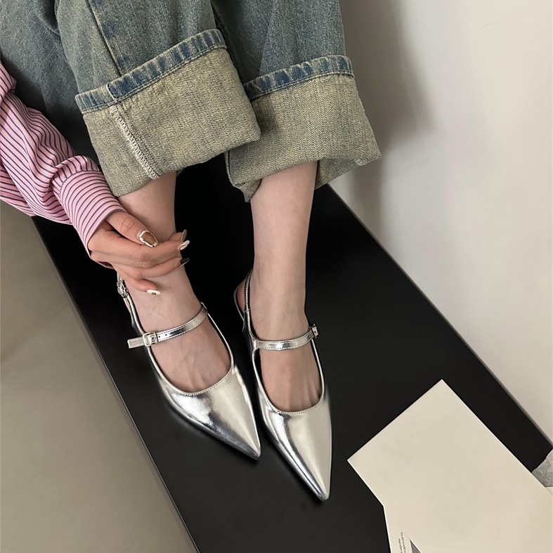 Giày Sandal Mũi Nhọn Thời Trang Mùa Hè 2023 Cho Nữ