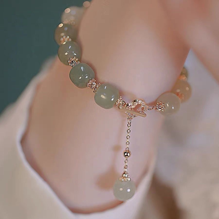 Mới Vòng Tay Hạt Đậu Phộng Thiết Kế Đơn Giản Phong Cách Trung Hoa