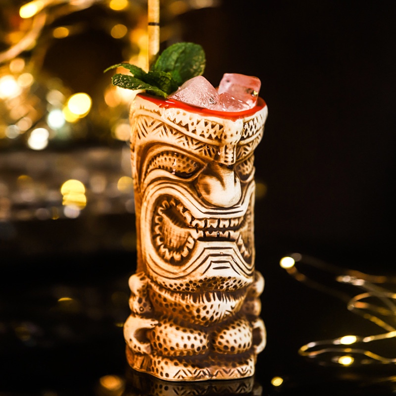 Ly Thủy Tinh Uống cocktail Phong Cách Hawaii Sáng Tạo Kính