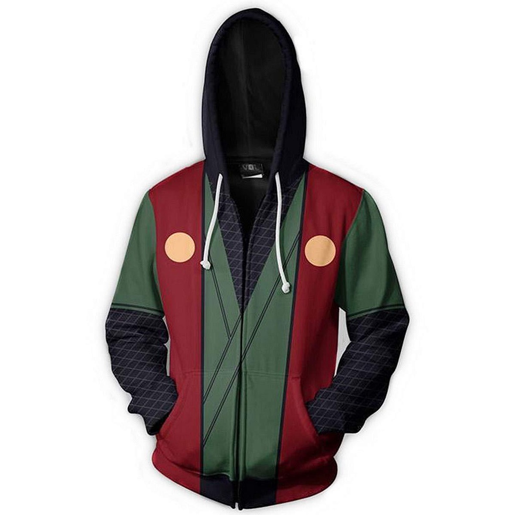Áo Khoác hoodie Có Khóa Kéo Hóa Trang Nhân Vật anime naruto 2023