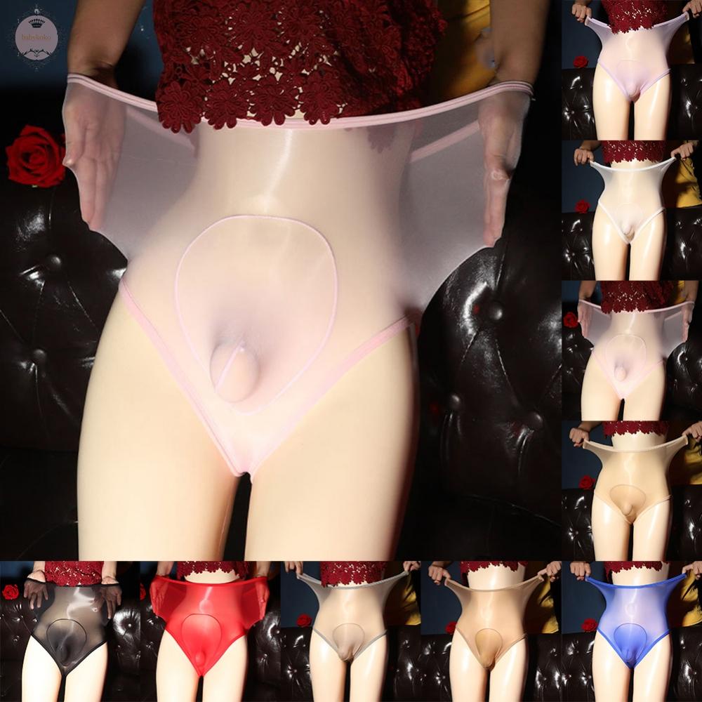 Men Underwear Knickers Lingerie Mesh Seamless See Through Sheer Shorts